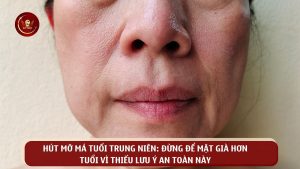 Hút mỡ má tuổi trung niên